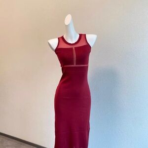 Elegant Red Sleeveless Dress